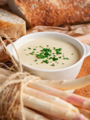 Velouté d'asperges blanches ultra crémeux