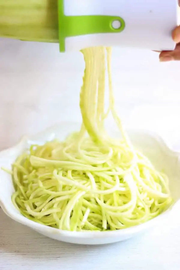 Spaghettis de courgettes
