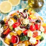 Recette Salade grecque origan et zeste de citron