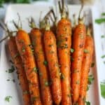 Recette carottes rôties ail et persil