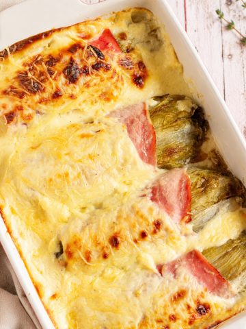 Endives au jambon et à la béchamel
