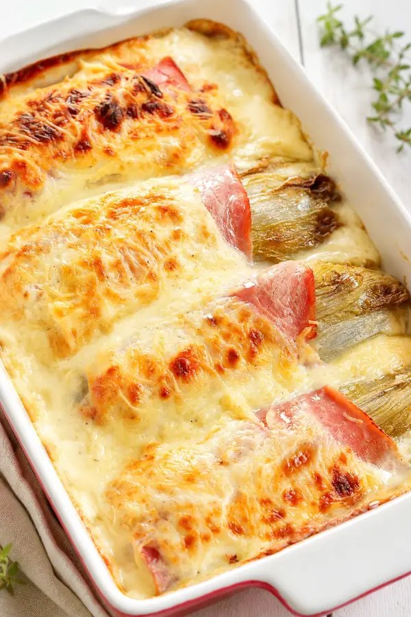 Endives au jambon et à la béchamel